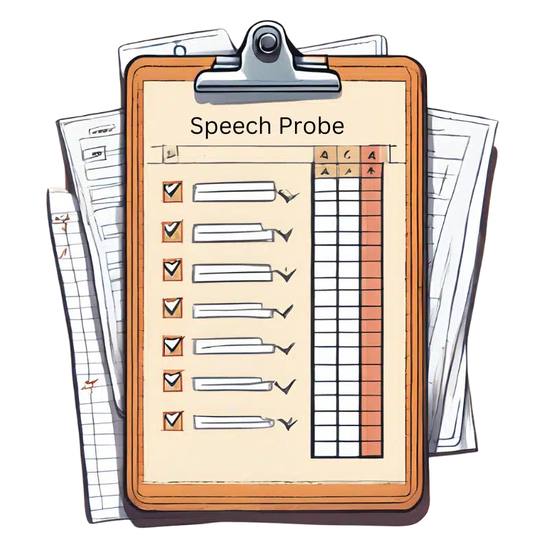 A custom illustration of a clipboard with a data collection form labeled 